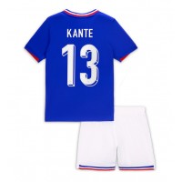 Francúzsko Kante #13 Domáci Detský futbalový dres ME 2024 Krátky Rukáv (+ trenírky)
